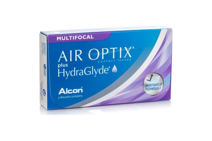 Air Optix Plus HydraGlyde Multifocal ( 6 φακοί ) Μηνιαίοι Πολυεστιακοί